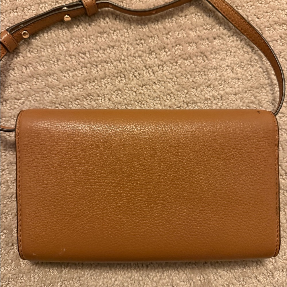 Tory Burch cognac Robinson crossbody bag - Picture 5 of 7